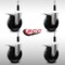 Service Caster 5'' SS Phenolic Swivel 7/8'' Expanding Stem Caster Set Total Lock Brake, 4PK SCC-SSEXTTL20S514-PHS-78-4 - alternate 4